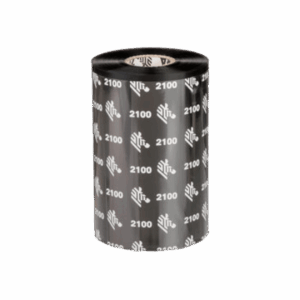 02100BK11045 | Zebra 2100 wax ribbon | 1 Box - 12 Ribbons - Easy