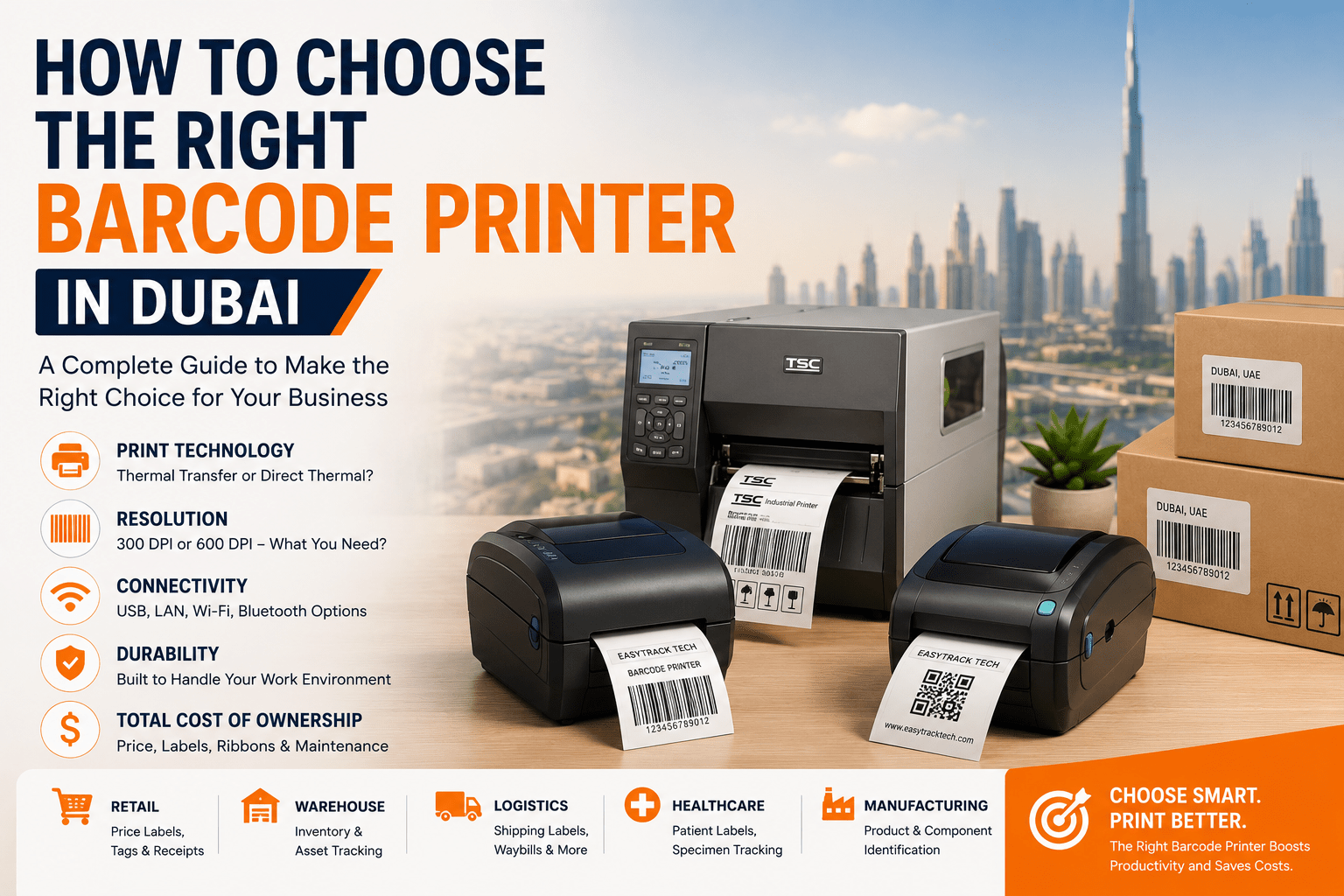 How to Choose the Right Barcode Printer in Dubai